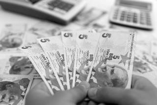 FILE PHOTO: Illustration shows Turkish Lira banknotes
