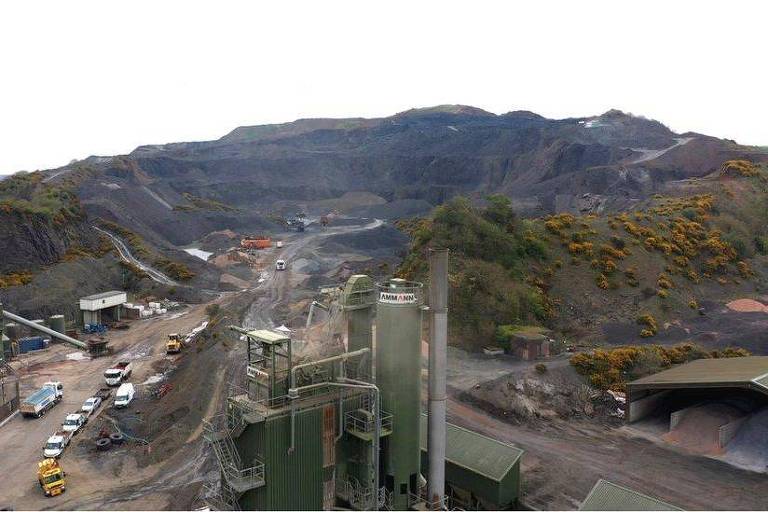 A pedreira de Orrock, na Escócia, não parece à primeira vista ser a fonte de uma solução sustentável