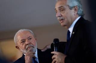 Brazil's President Luiz Inacio Lula da Silva meets Argentina's President Alberto Fernandez in Brasilia