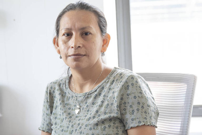 A ex-enfermeira Roxana García, 36, que estuda para se tornar trabalhadora da construção civil