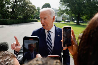 U.S. President Biden departs for travel to Chicago from the White House in Washington