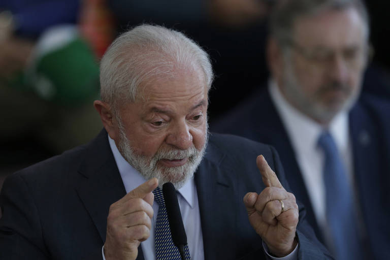 Lula durante evento do Plano Safra, no Planalto, em Brasília