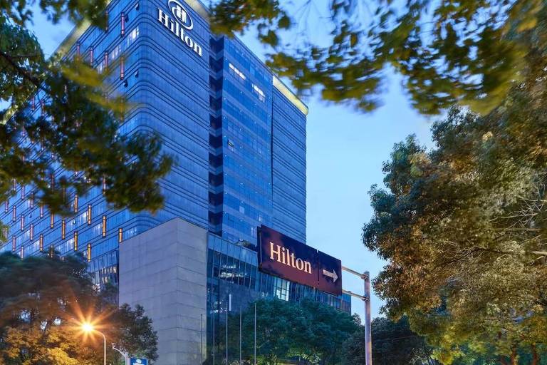 Fachada do Hotel Hilton Xangai Hongqiao