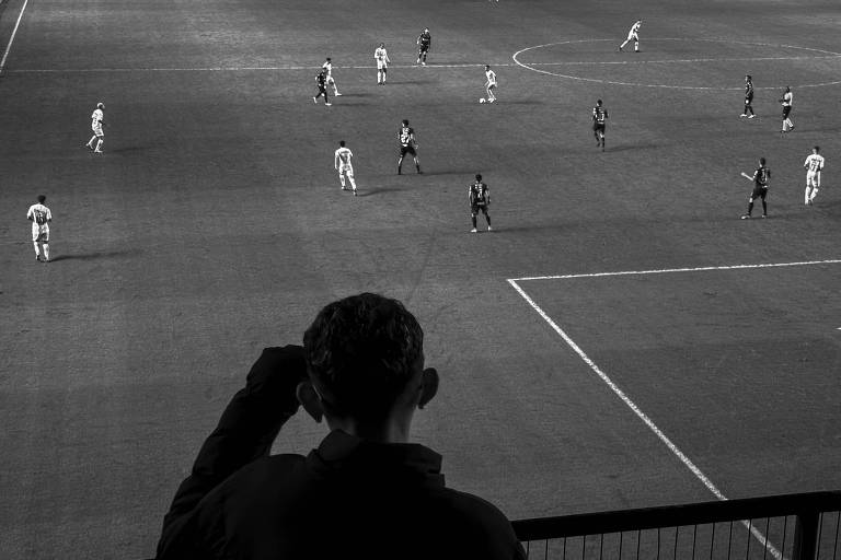 Torcedor acompanha despedida do Santos na Sul-Americana