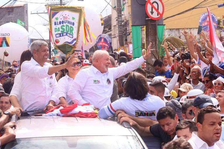 Festa da Independência na Bahia tem Lula nas ruas e motociata sem Bolsonaro