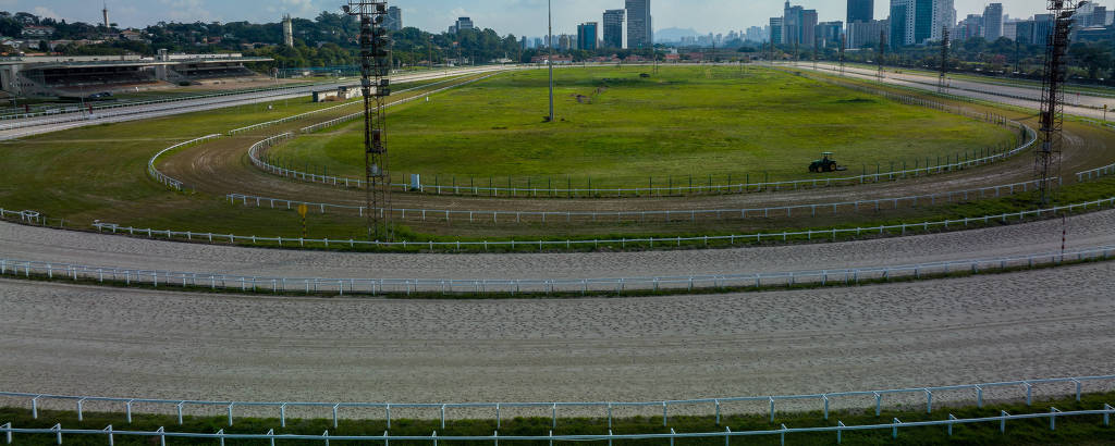 Pista do Jockey Club de São Paulo, que pode virar um parque municipal 