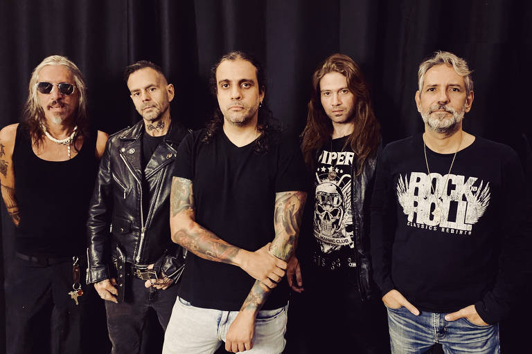 A banda de heavy metal Viper, que lança o disco 'Timeless'