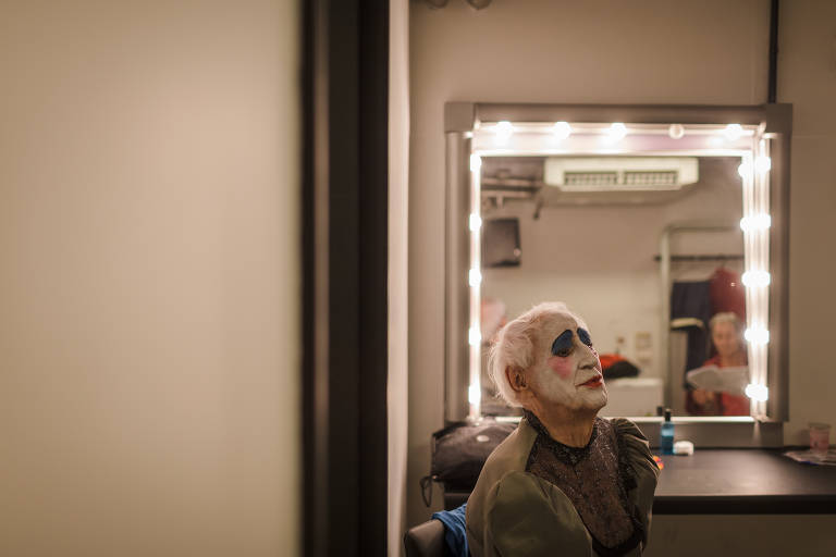 Zé Celso em preparação para a peça 'O Rei da Vela', no Sesc Pinheiros