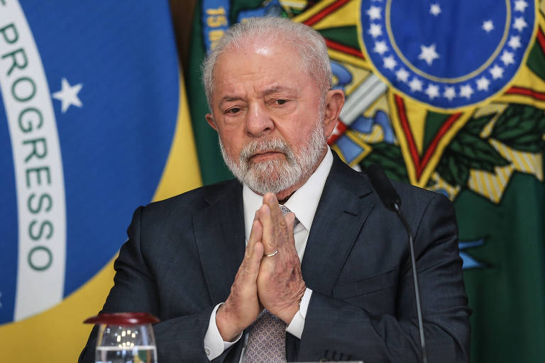 O presidente Luiz Inácio Lula da Silva no Palácio do Planalto