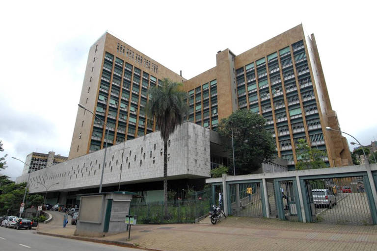 A foto mostra o hospital do Ipsemg (Instituto de Previdência Social do Estado de Minas Gerais), na região central de Belo Horizonte.