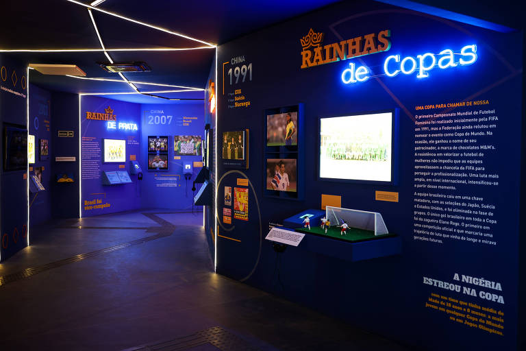 Exposição no Museu do Futebol retrata a participação da seleção brasileira em Copas do Mundo
