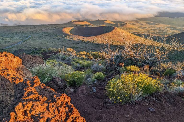 Topo do vulcão Mauna Kea, no Havaí