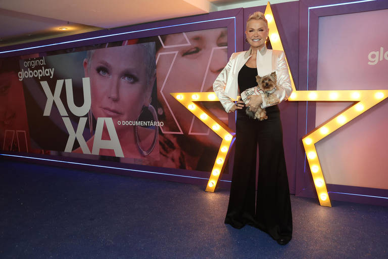 Xuxa Meneghel no lançamento da Série " Xuxa, O Documentário da Globoplay no Shopping Rio Sul