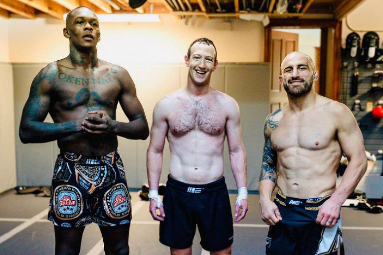 Mark Zuckerberg publica foto treinando com campeões do UFC em meio a boatos de luta com Musk