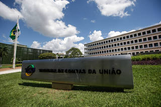 Fachada do TCU (Tribunal de Contas da União) em Brasília