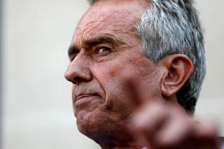 FILE PHOTO: Attorney Robert F. Kennedy Jr. speaks outside court after hearing on religious exemption to vaccination in Albany