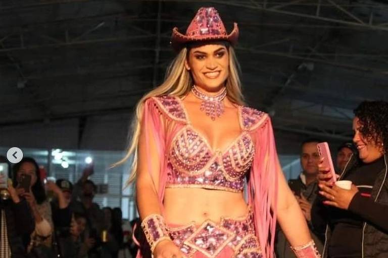 Alessandra Joia é uma mulher trans e venceu concurso de rainha do rodeio no interior de SP