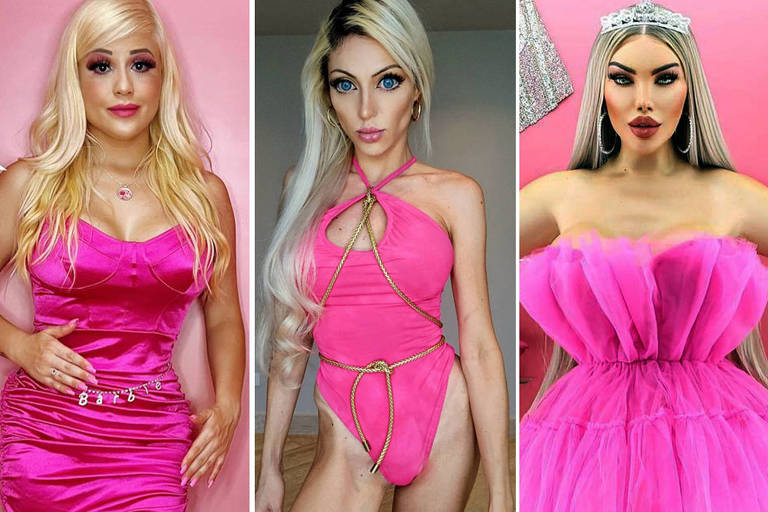 Barbies humanas e o desafio de se transformar na boneca - 18/07/2023 - Você  viu? - F5