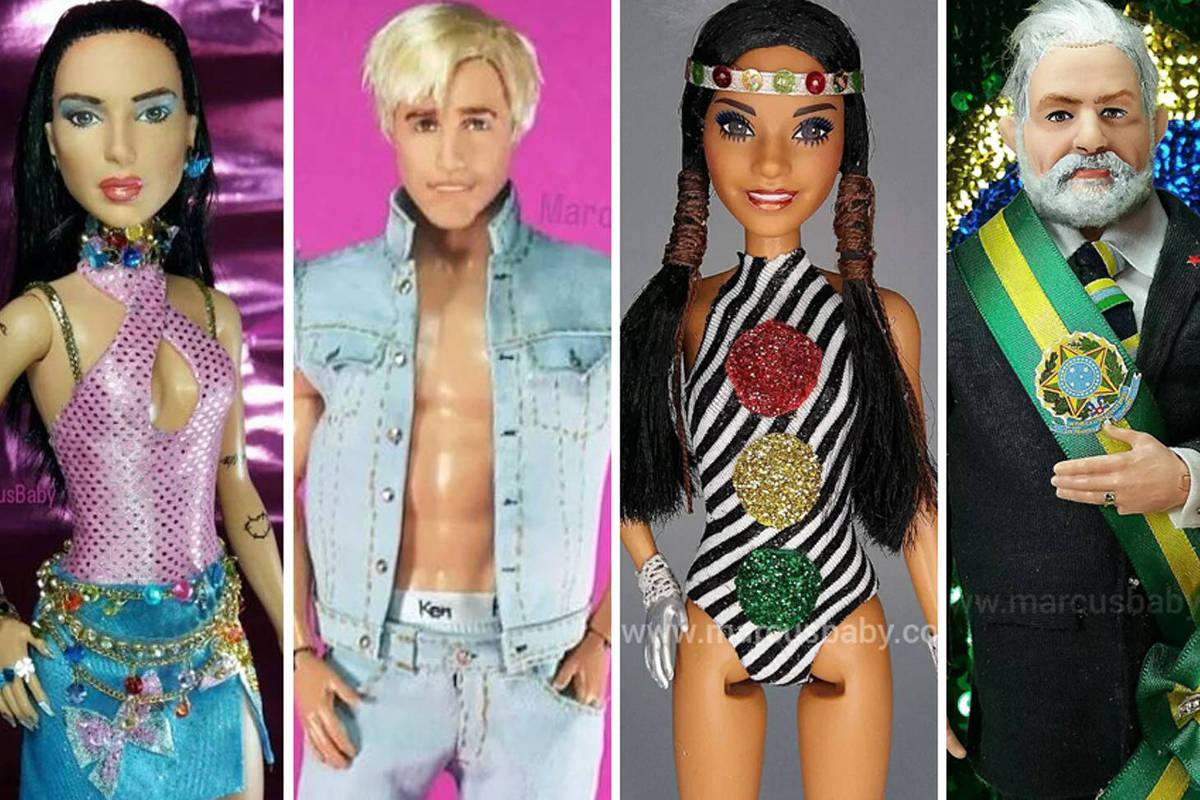 Vende 1 trailer e 1 guarda roupa da barbie com a boneca barbie