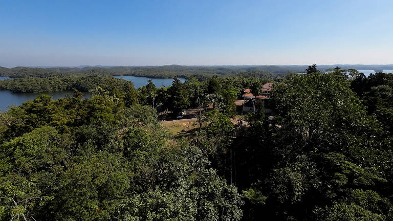Vista da unidade de conservação Caminhos do Mar, que integra o Parque Estadual Serra do Mar