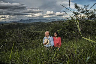 Sebastiao Salgado and Lelia at Instituto Terra