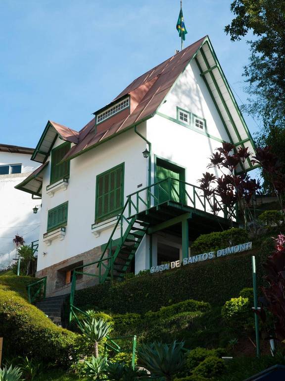 Fachada da Casa de Santos Dumont em Petrópolis