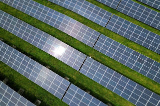 FILE PHOTO: Solar panels in Geldermalsen