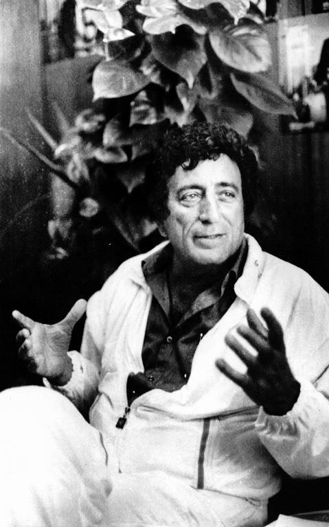 O cantor de jazz americano Tony Bennett