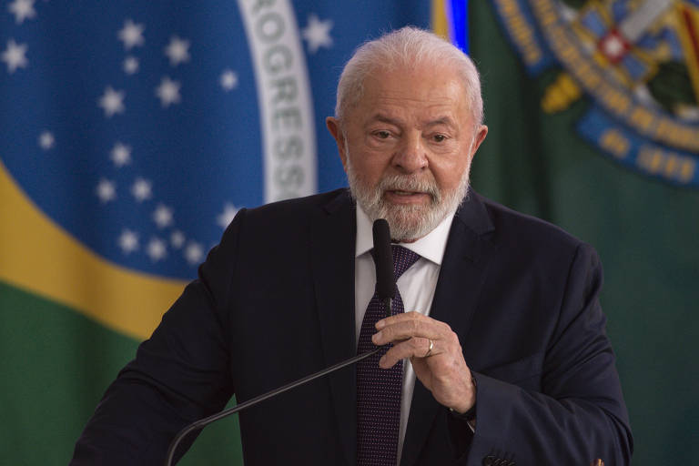 O presidente Lula no Palácio do Planalto
