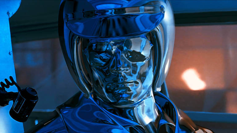 O exterminador T-1000 de 'O Exterminador do Futuro 2: O Julgamento Final', androide de metal que se autorrepara