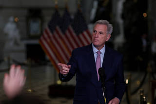 House Speaker Kevin McCarthy holds a media availability in Washington