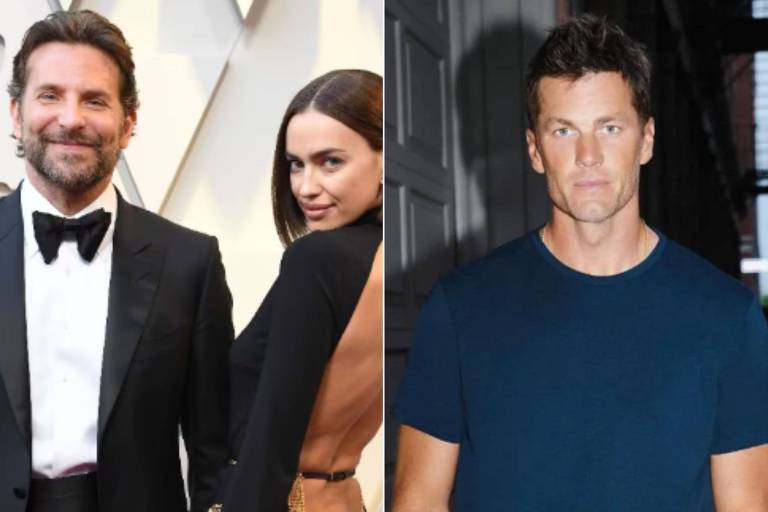 Bradley Cooper se irrita com romance de Tom Brady e sua ex Irina Shayk