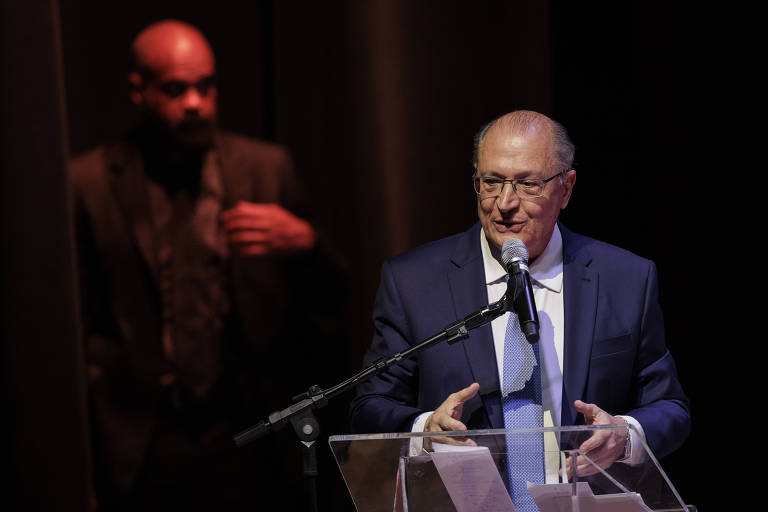 Vice-presidente Geraldo Alckmin durante evento Indústria Forte, País Forte, realizado pela Fiesp em maio