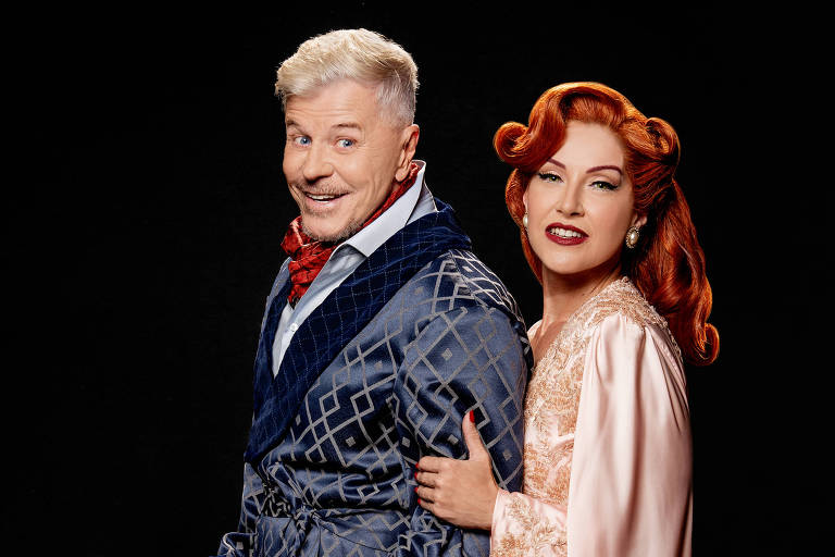 Miguel Falabella e Alessandra Verney em 'Kiss Me Kate - O Beijo da Megera'