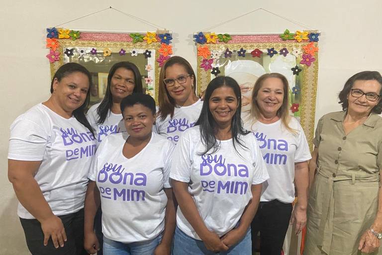 Mulheres do programa Dona de Mim, organizado pela Sigma Lithium em Araçuaí, Minas Gerais