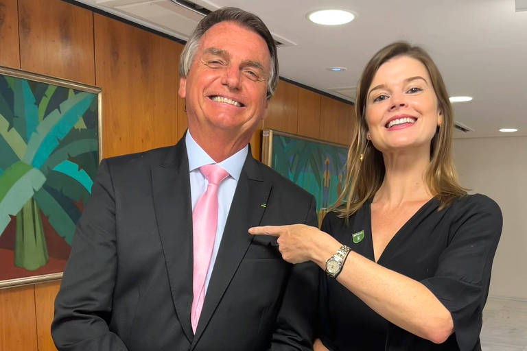 Martha Seillier em encontro com Jair Bolsonaro (PL), então ocupando a Presidência