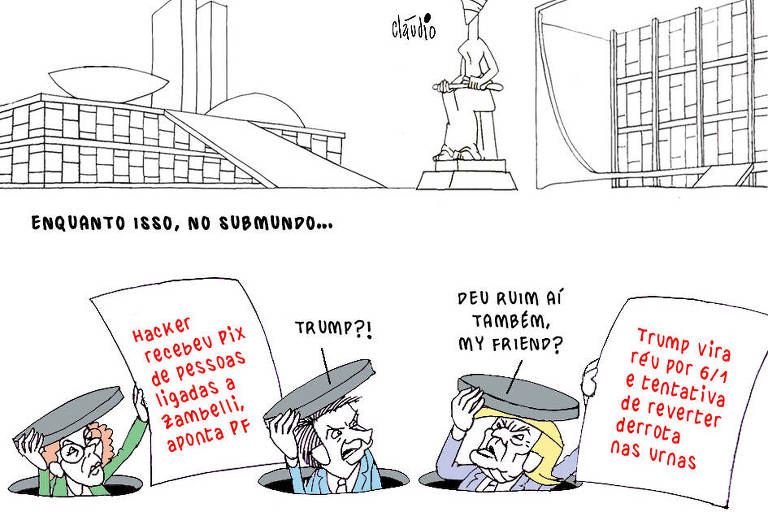 Carla Zambelli, Jair Bolsonaro, Donald Trump
