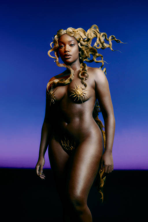 Retrato da cantora Iza, que lança o disco 'Afrodhit', o segundo da sua carreira