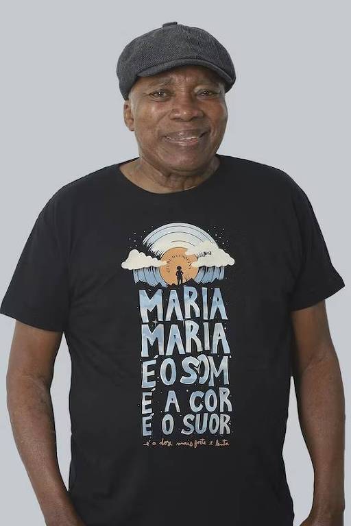 Camiseta Maria Maria faz parte da coleção da Chico Rei em colaboração com o Milton Nascimento, vendida por R$ 79,99 no site