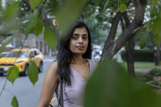 Reema Shah, who has been dealing with a host of symptoms related to Lyme disease, in Manhattan, June 29, 2023. (Rachel Papo/The New York Times)
