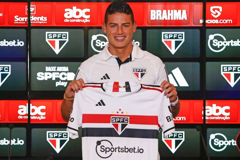Chegada de James Rodríguez ao São Paulo traz boom de seguidores ao clube e ao atleta