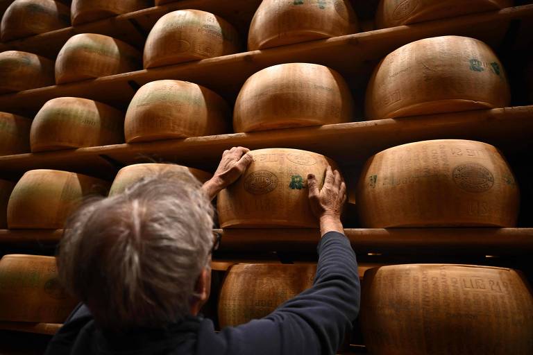 Produtor de queijo na Itália morre soterrado por peças de grana padano