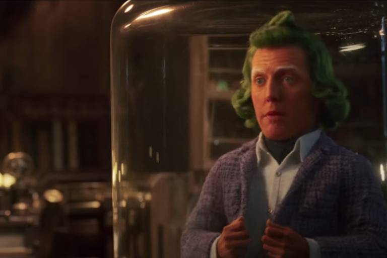 Hugh Grant em trailer de "Willy Wonka"
