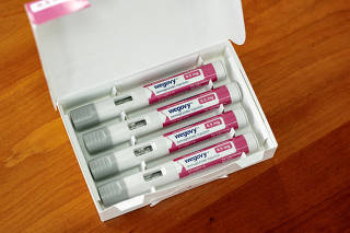 FILE PHOTO: Illustrations of Wegovy injector pens in Chicago