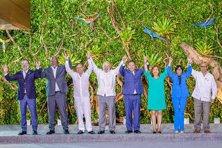 Belém (PA), 08.08.2023 - Presidente Lula participa da reunião dos Chefes de Estado e de Governo dos países signatários do Tratado de Cooperação Amazônica (TCA), em Belém (PA). Foto: Ricardo Stuckert/PR