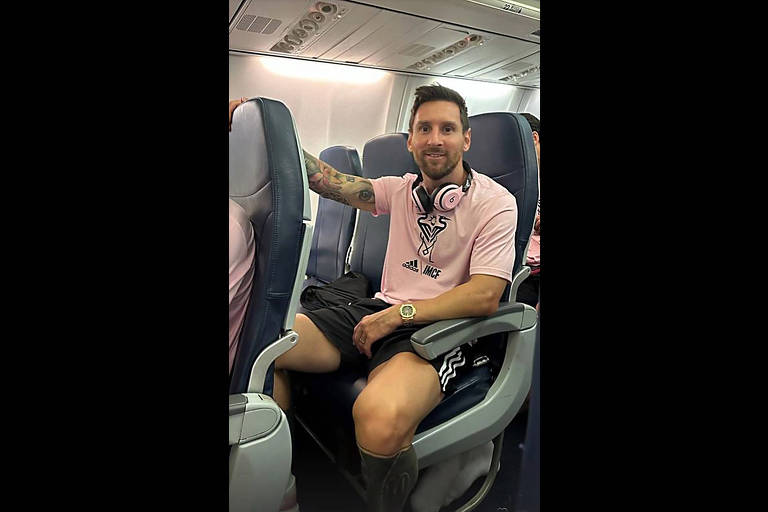Lionel Messi viaja na classe econômica do avião fretado pelo Inter Miami