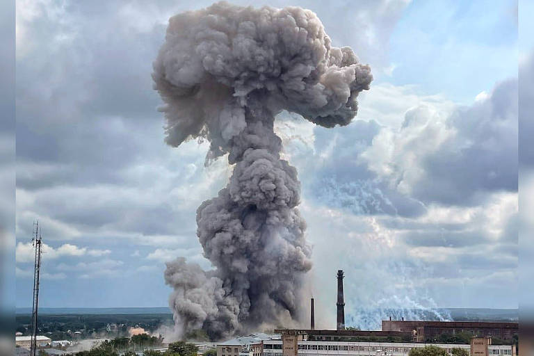 Megaexplosão atinge fábrica militar perto de Moscou; veja vídeo