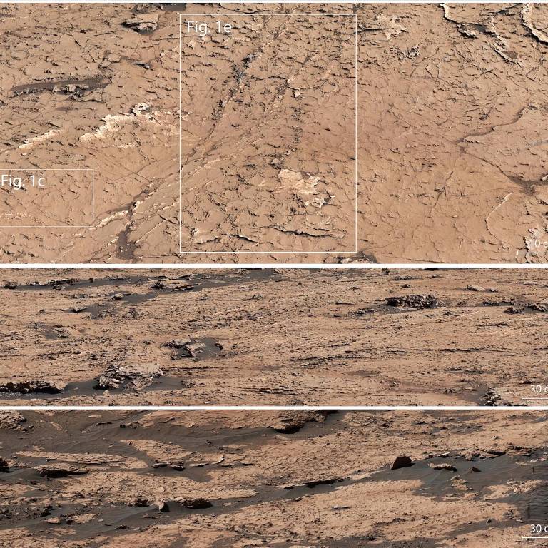 Visualização do solo de Marte