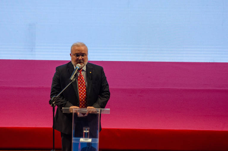 Jean Paul Prates, presidente da Petrobras, também esteve no Theatro Municipal