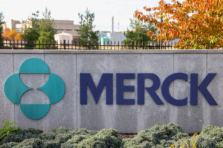 FILE PHOTO: Signage is seen at the Merck & Co. headquarters in Kenilworth, New Jersey